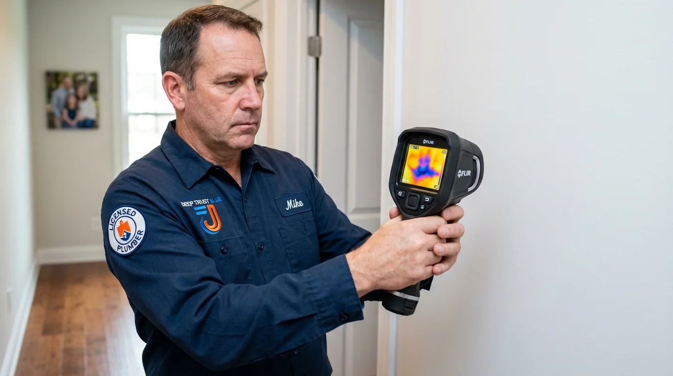 Thermal imaging leak detection by Johns Plumbing LLC in Rochelle